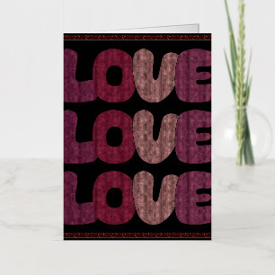 Love Foil Greeting Card