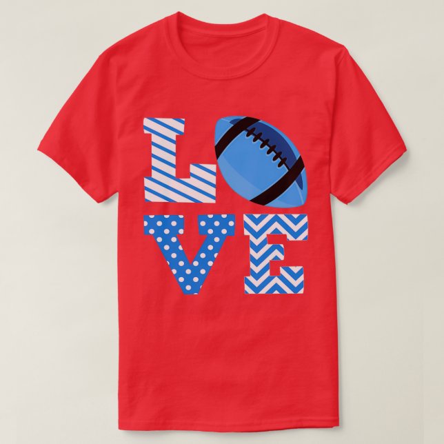 Love Foodball Blue 2 T-Shirt (Design Front)