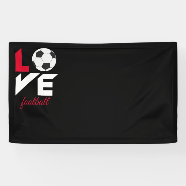 Love football banner (Horizontal)