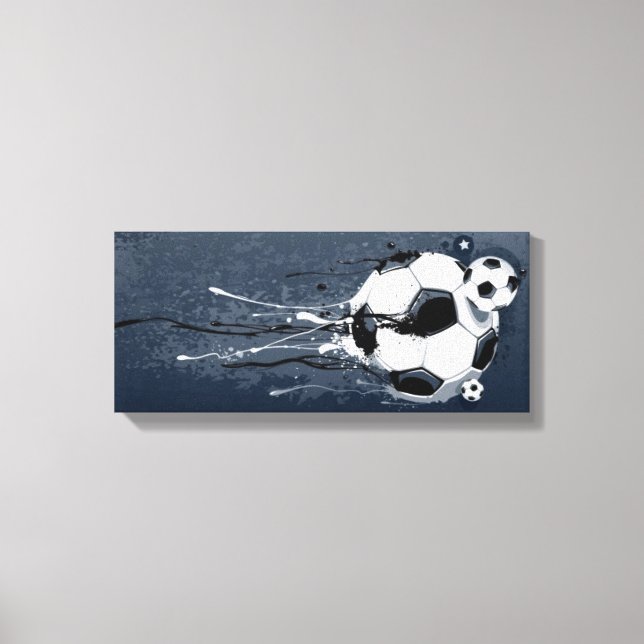 Love football canvas print (Front)