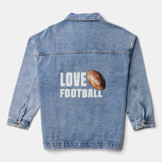 Love Football Denim Jacket