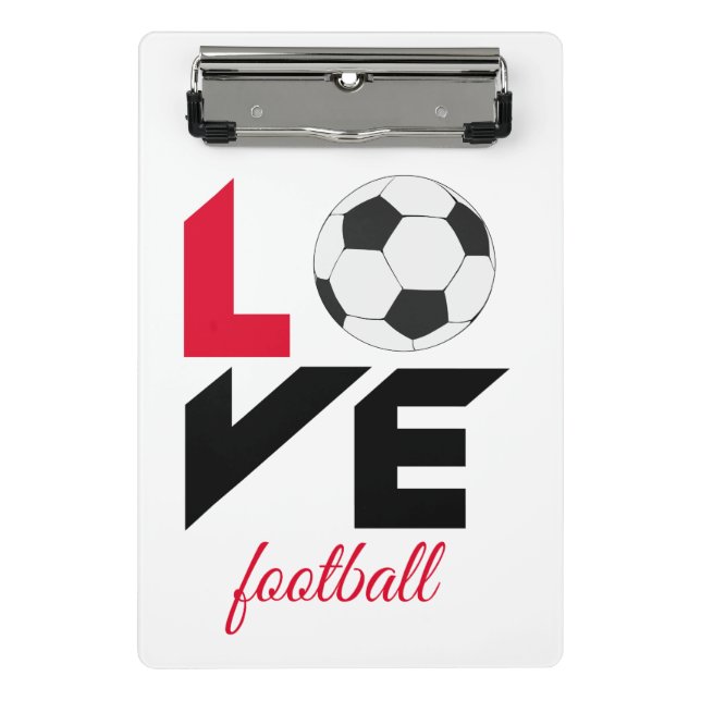 Love football mini clipboard (Front)