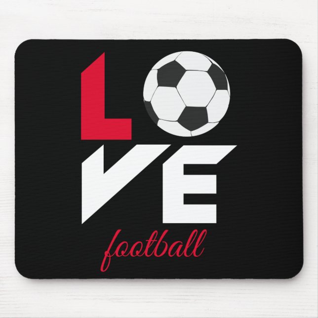 Love football mouse mat (Front)