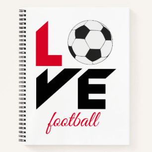 Love football notebook
