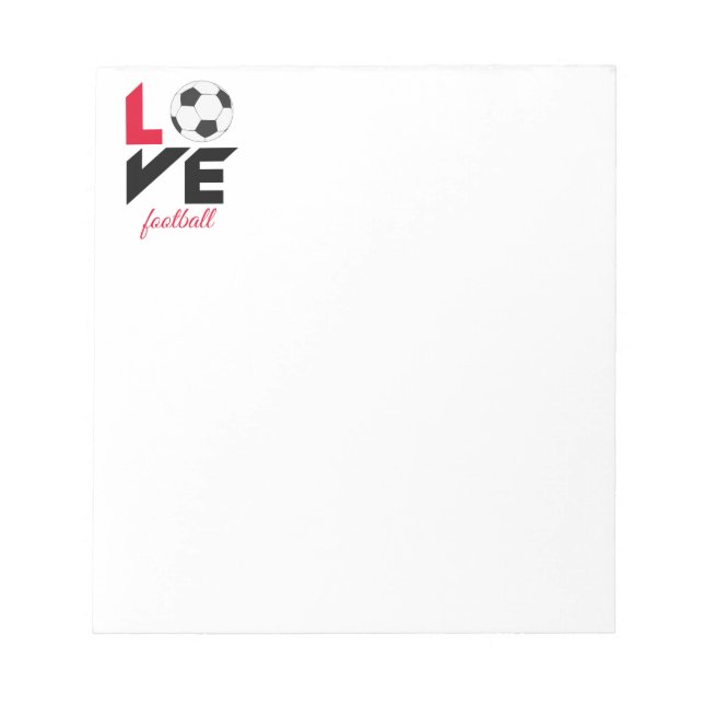 Love football notepad (Front)