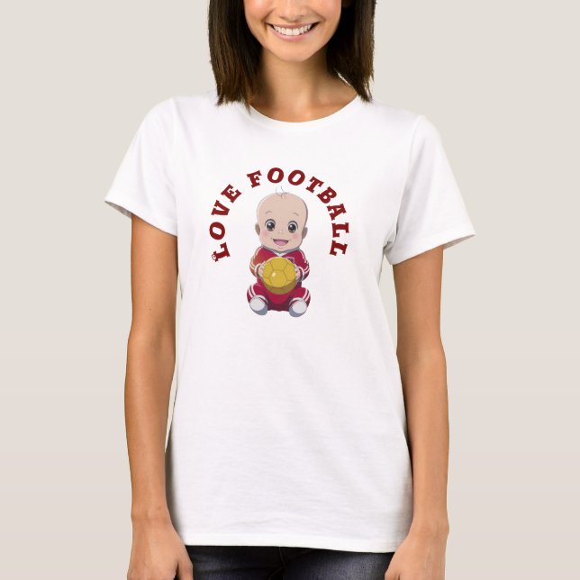 Love football T-Shirt Baby Bodysuit (Front)