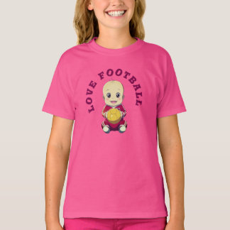 Love football T-Shirt Baby Bodysuit