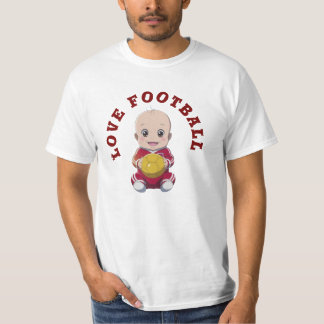 Love football T-Shirt Baby Bodysuit