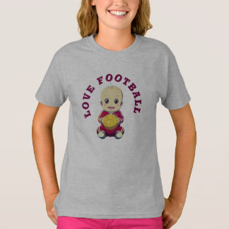 Love football T-Shirt Baby Bodysuit