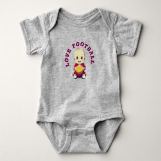 Love football T-Shirt Baby Bodysuit
