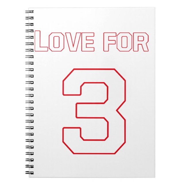 LOVE FOR 3 NOTEBOOK (Front)
