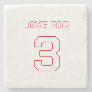 LOVE FOR 3 STONE COASTER