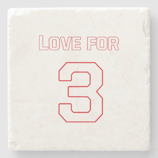 LOVE FOR 3 STONE COASTER (Front)