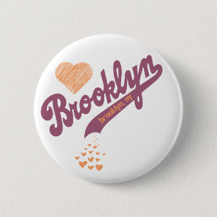 Love For Brooklyn Button