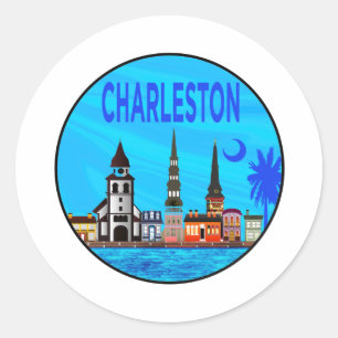 Love for Charleston Classic Round Sticker
