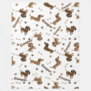 Love For Dachshund Fleece Blanket