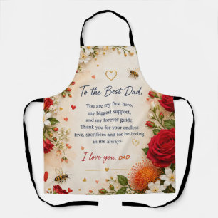LOVE FOR DAD FROM DAUGHTERS APRON