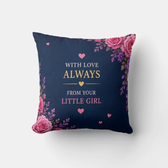 LOVE FOR DAD FROM DAUGHTERS CUSHION (Front)