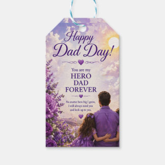 LOVE FOR DAD FROM DAUGHTERS GIFT TAGS