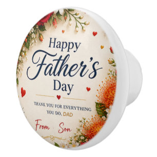 LOVE FOR DAD FROM SON CERAMIC KNOB