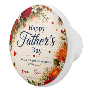 LOVE FOR DAD FROM SON CERAMIC KNOB