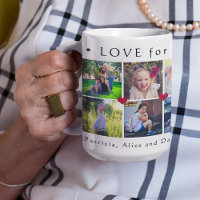 Love for grandma multi photo simple cute hearts