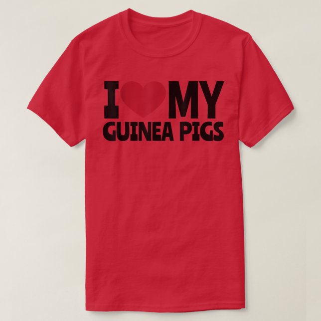 Love for Guinea Pigs  T-Shirt (Design Front)