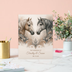 Love for Horses Wedding Acrylic Sign