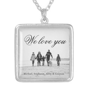 Love for Mum Family Photo Necklace