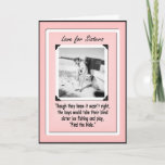 Love for Sister Birthday Card<br><div class="desc">Funny birthday card for Sister</div>