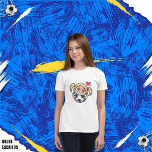 Love for soccer kawaii anime design T-Shirt