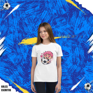 Love for soccer kawaii anime design T-Shirt