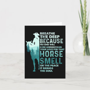 Love For That Horse Smell - Equestrian Horseback R Card