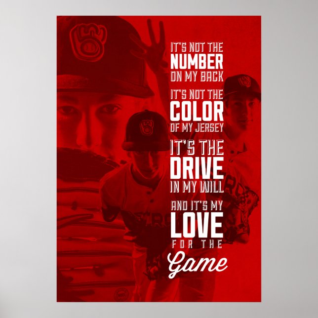 Love for the Game Poster with Your Image (Front)