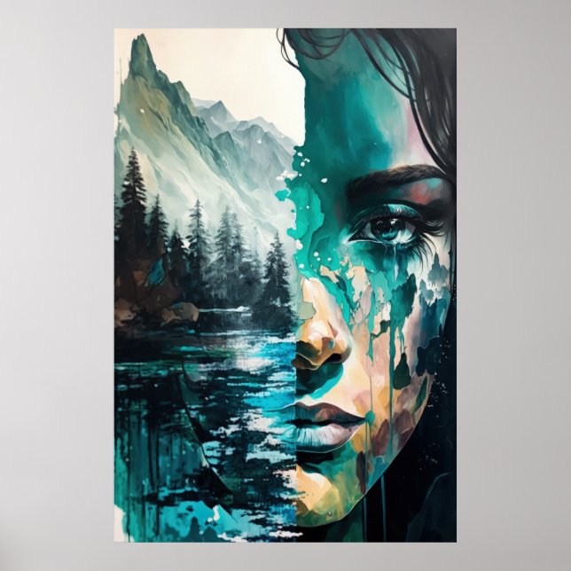 Love for the nature poster (Front)