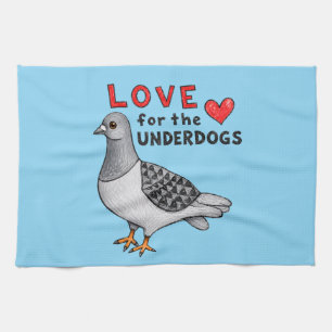 Love for the Underdogs – Dish Towel with Dove