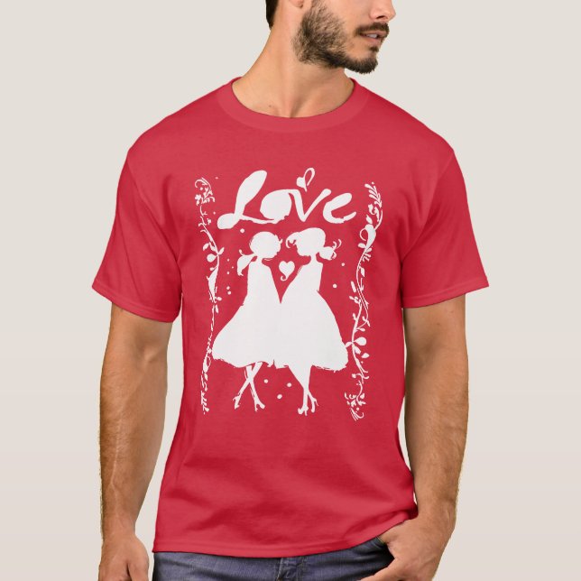Love for Women with Love family T-Shirt (Front)