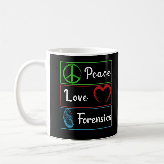Love Forensic Science DNA Investigator Coffee Mug (Left)