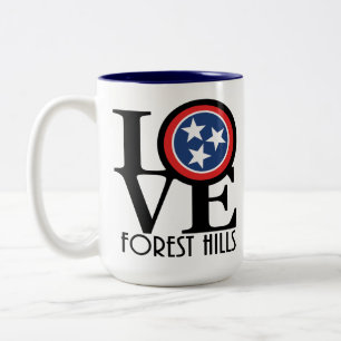 LOVE Forest Hills 15oz Two-Tone Coffee Mug