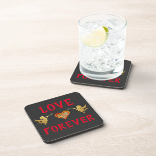 Love Forever Beverage Coaster