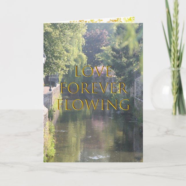 Love Forever Flowing Card (Front)
