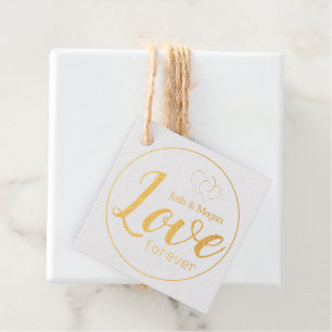 Love Forever, Hearts, Monogram / Create Your Own Favour Tags