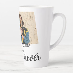 Love Forever LGbtq couple pride add photo name sim Latte Mug