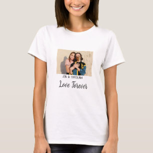 Love Forever LGbtq couple pride add photo name sim T-Shirt