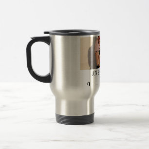 Love Forever LGbtq couple pride add photo name sim Travel Mug