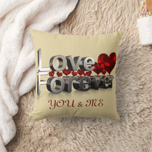 LOVE FOREVER ONLY YOU & ME CUSHION
