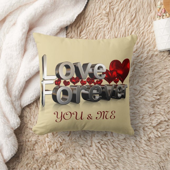 LOVE FOREVER ONLY YOU & ME CUSHION (Blanket)