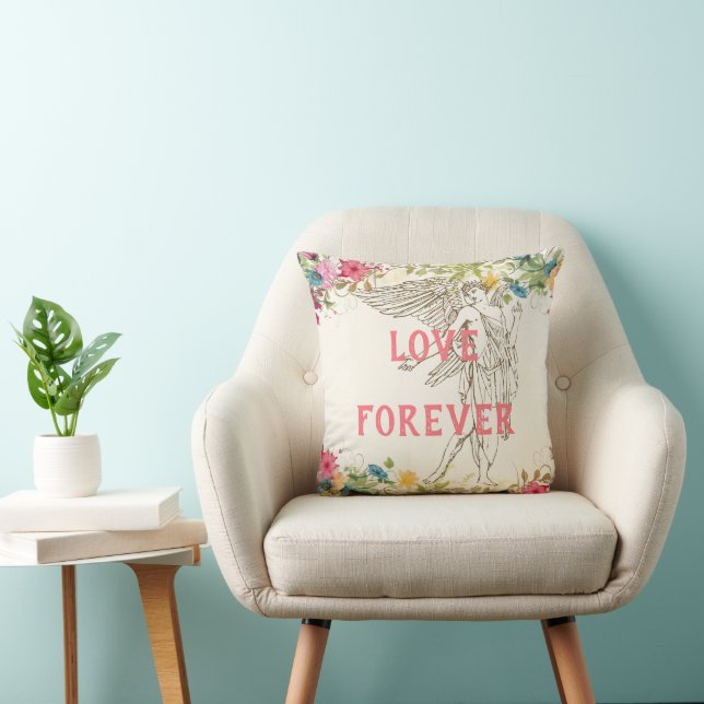 Love Forever Throw Pillow (Chair)