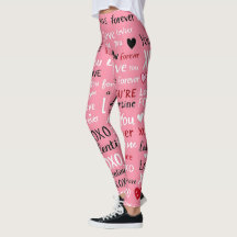 Love Forever - Valentine's Day Typography Pattern