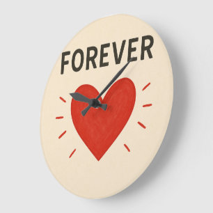 Love forever wall clock